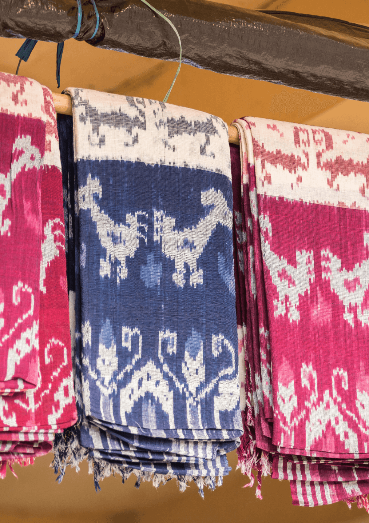 Ikat fabrics are some of the best souvenirs from Indonesia to take basck home