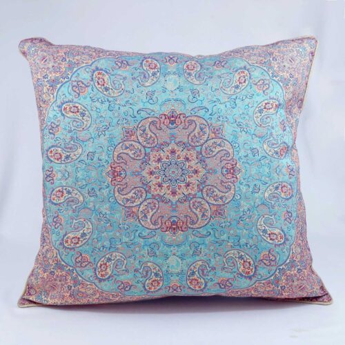 elegant turquoise termeh cushion cover 65b04be197327