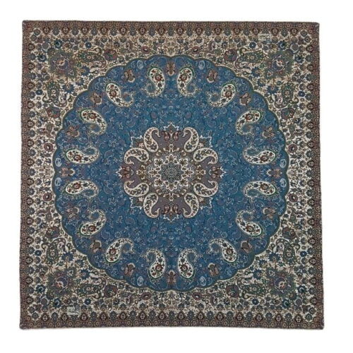 square elegant blue termeh tablecloth 65b04c5166402