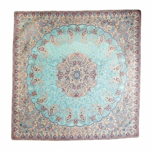 square elegant turquoise termeh tablecloth 65b04bc4d7d19